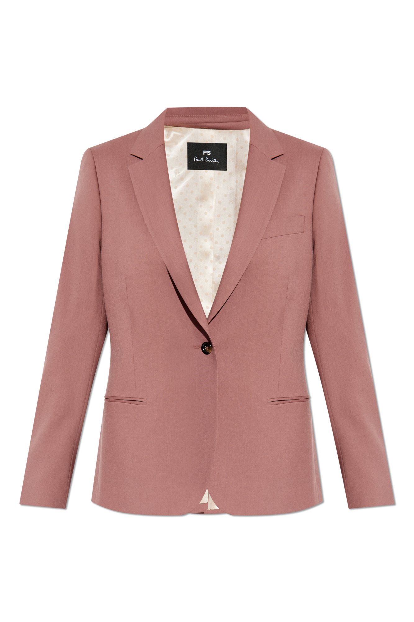 ジャケット PAUL SMITH Women Outer W2R 292JB K30368 PINK Women's Dusty Rose Wool Blazer
